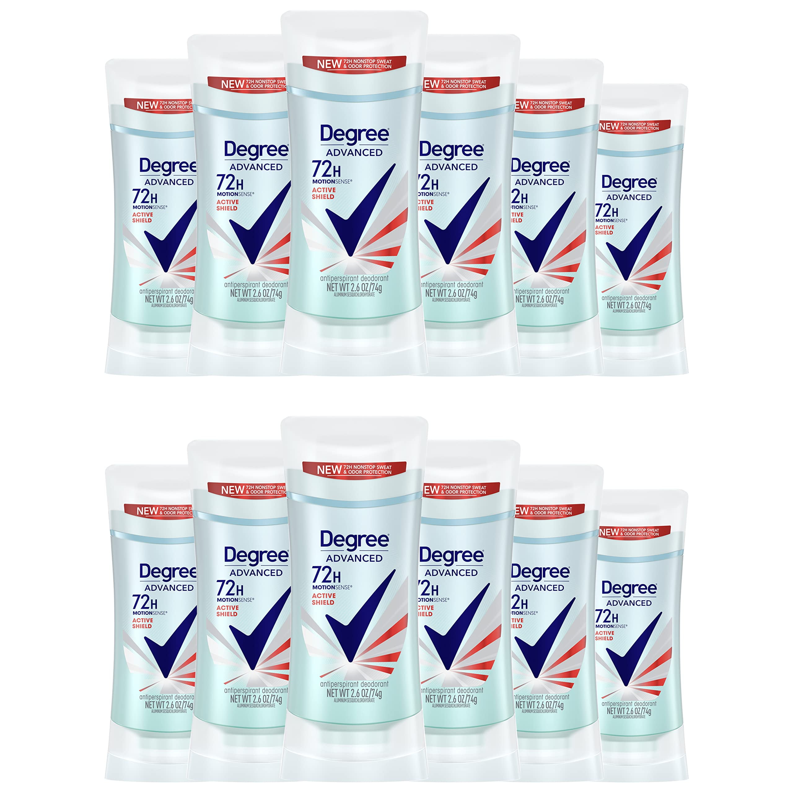 Degree Advanced Antiperspirant Deodorant 72Hour Sweat and Odor Protection Active Shield