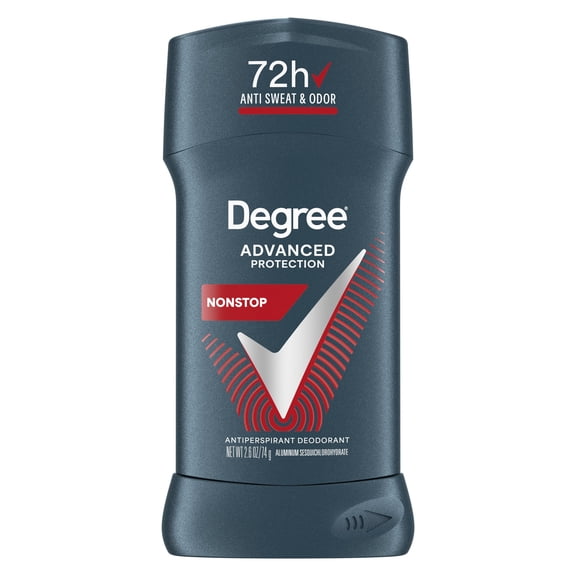 Degree Men Antiperspirant Deodorant 72-Hour Sweat And Odor Protection Nonstop Antiperspirant For Men With Body Heat Activated Technology, 2.6 oz