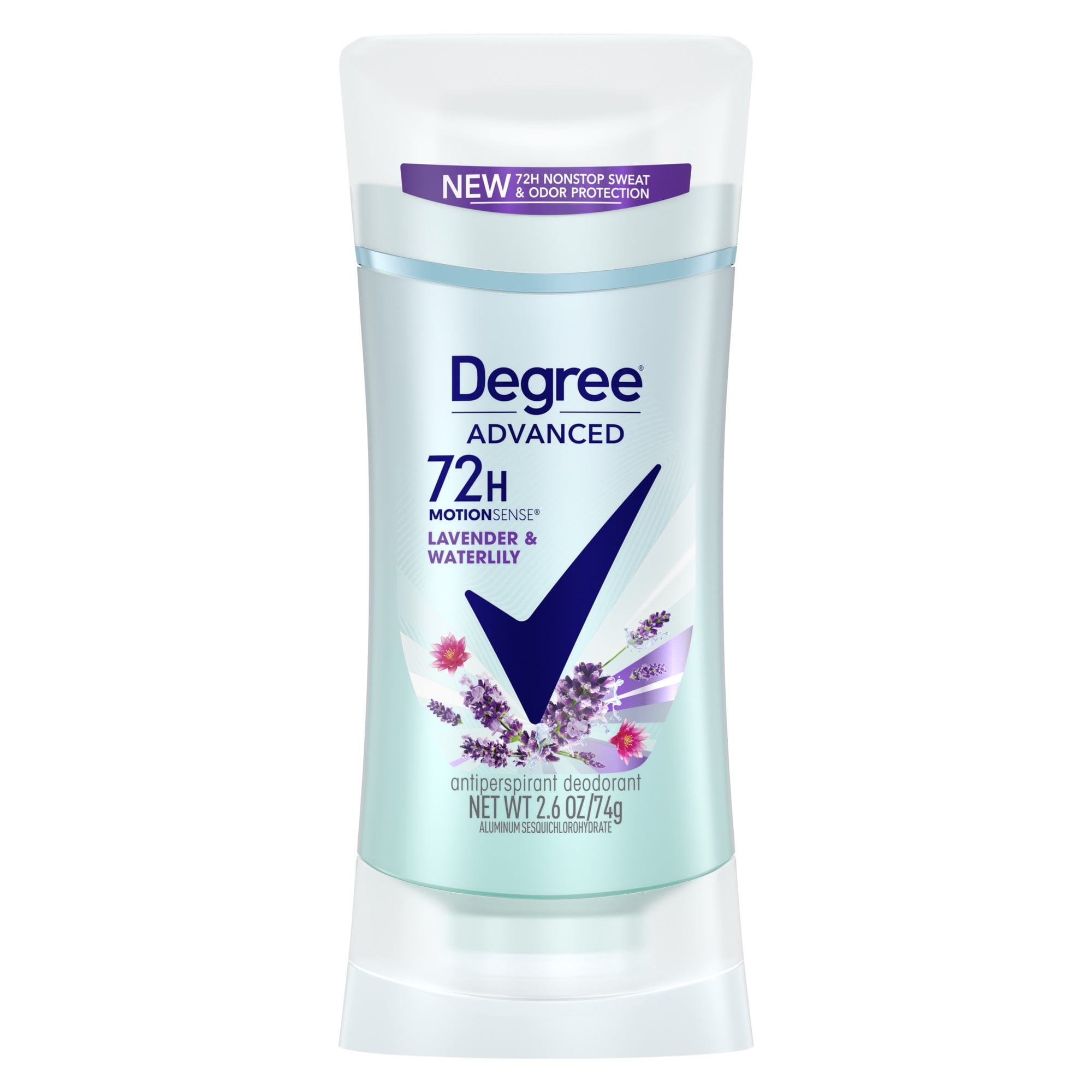 Degree Advanced Long Lasting Women's Antiperspirant Deodorant Stick, Lavender and Waterlily, 2.6 oz - image 1 of 5