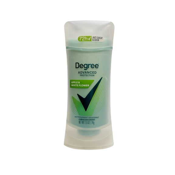 Degree Advanced Protection Antiperspirant Deodorant Apple and White Flower For 72-Hour Sweat & Odor Control For Women, With Body Heat Activated Technology, 2.6 Oz Packaging May Vary - Pack of 2