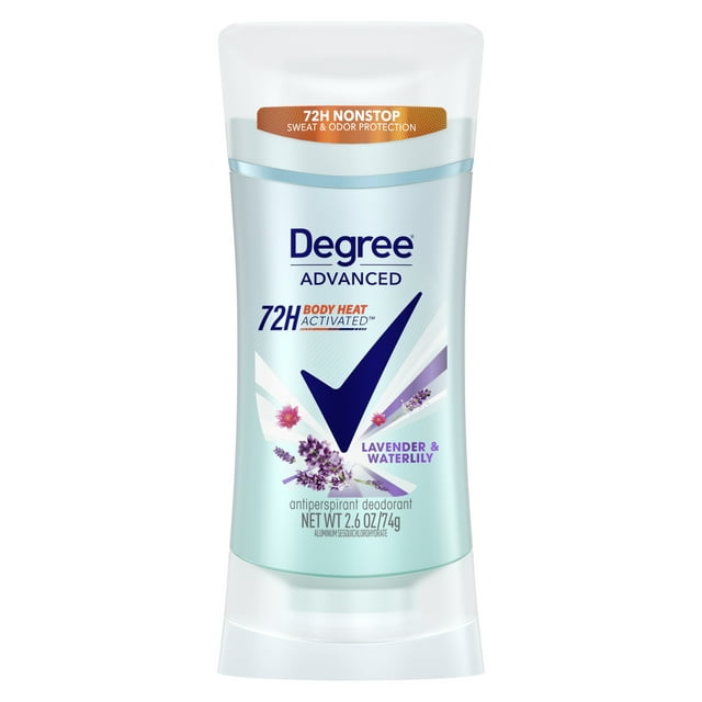 Degree Advanced Women's Antiperspirant Deodorant Stick Lavender & Waterlily, 2.6 oz