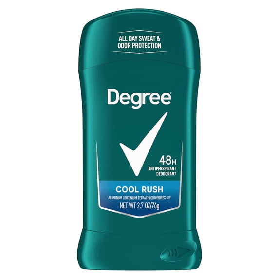 Degree Anti-Perspirant And Deodorant Invisible Solid Cool Rush, 2.6 Oz