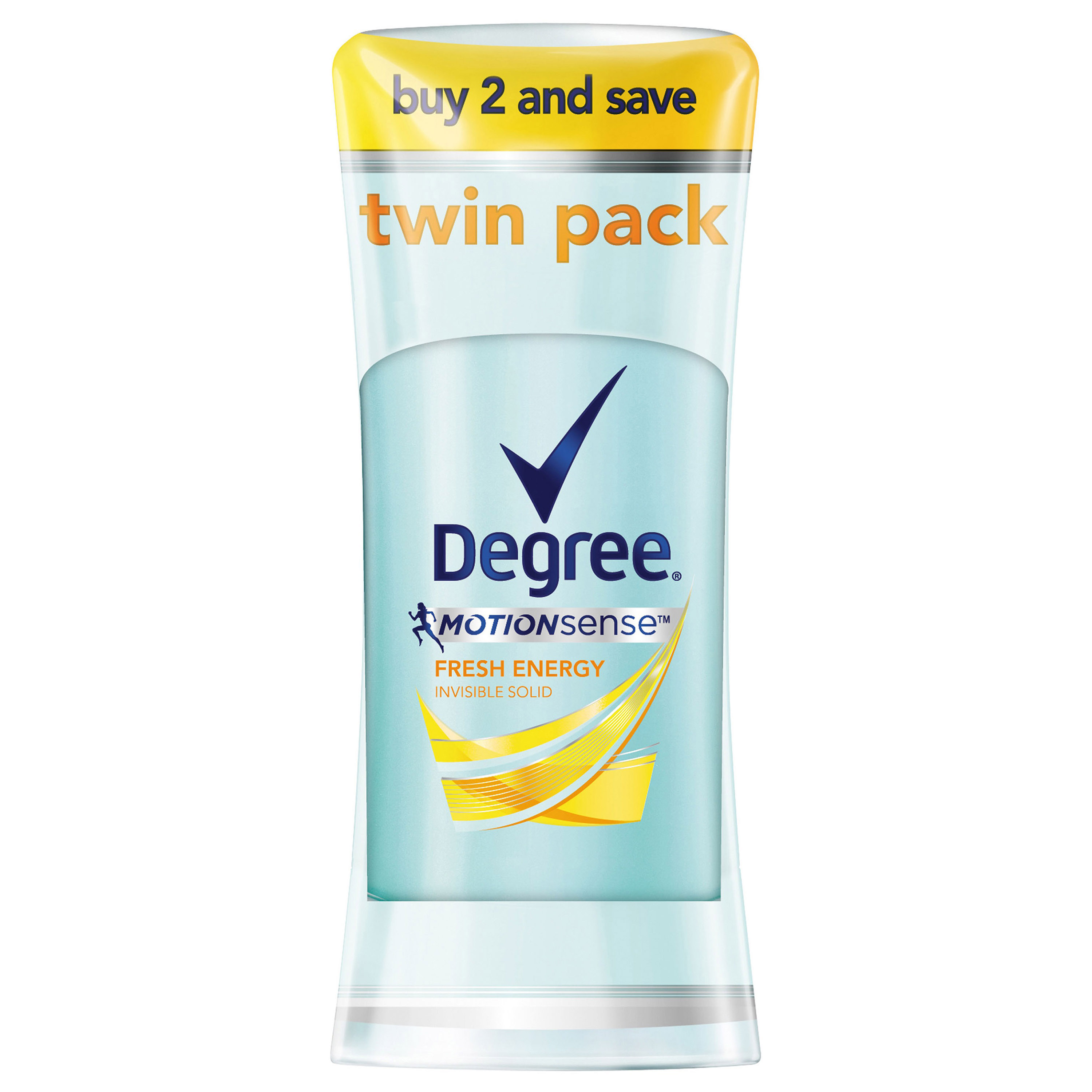 Degree Antiperspirant Deodorant Fresh Energy 2.6 oz 2 Count - image 1 of 7