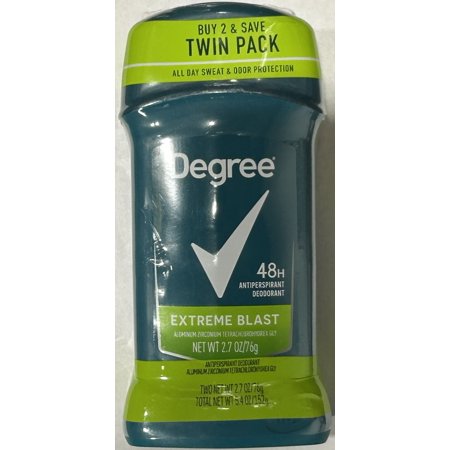 Degree Antiperspirant Deodorant for Men Extreme Blast 2.7 oz (Pack of 2)
