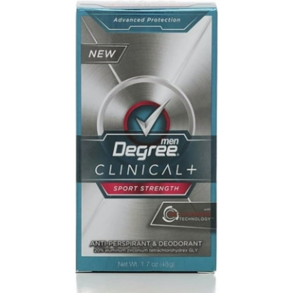 Degree Clinical + Anti-Perspirant & Deodorant Solid Sport Strength 1.70 oz (Pack of 2)