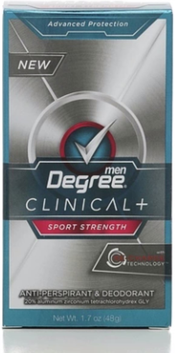 Degree Men Clinical Protection Antiperspirant Deodorant – Sport Strength Soft Solid, 1.7 Oz