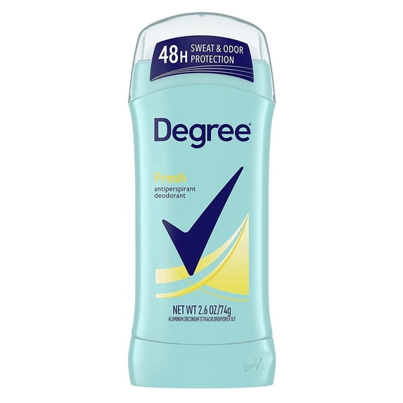 Degree Deodorant 2.6oz Womens Fresh Invisible Solid (Pack of 3)