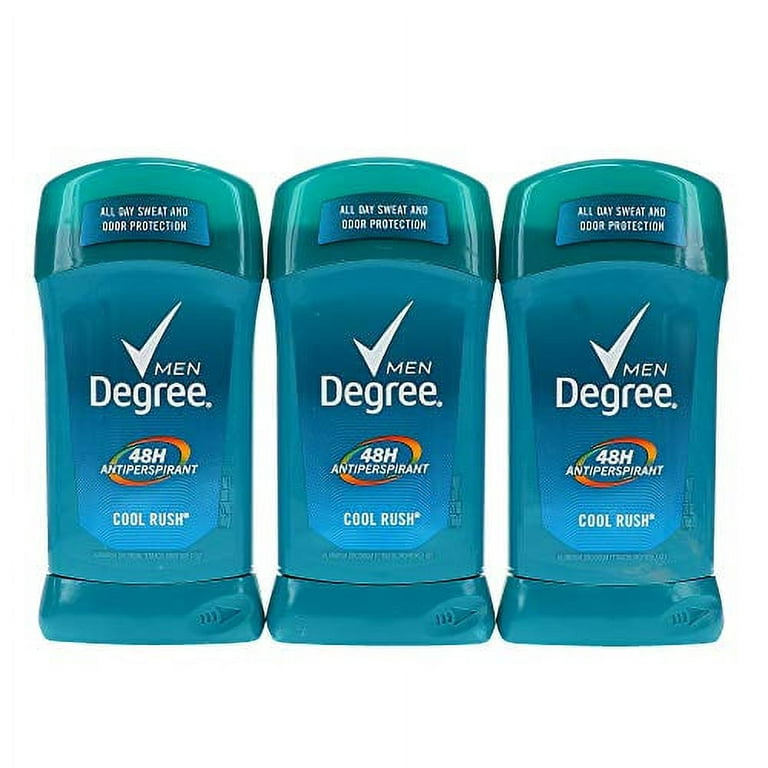 Degree Deodorant 2.7 Ounce Mens Cool Rush (3 Pack) (Packaging may vary)