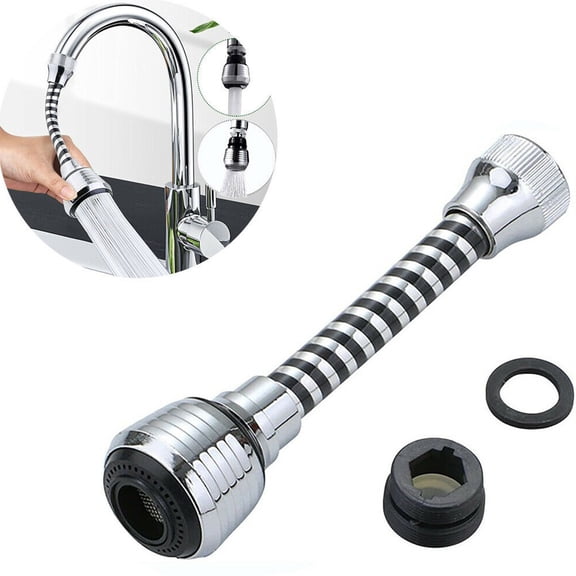 Degree Flexible Faucet Extender Bendable Kitchen Sink Tap Spray Head Attachment For Household Products