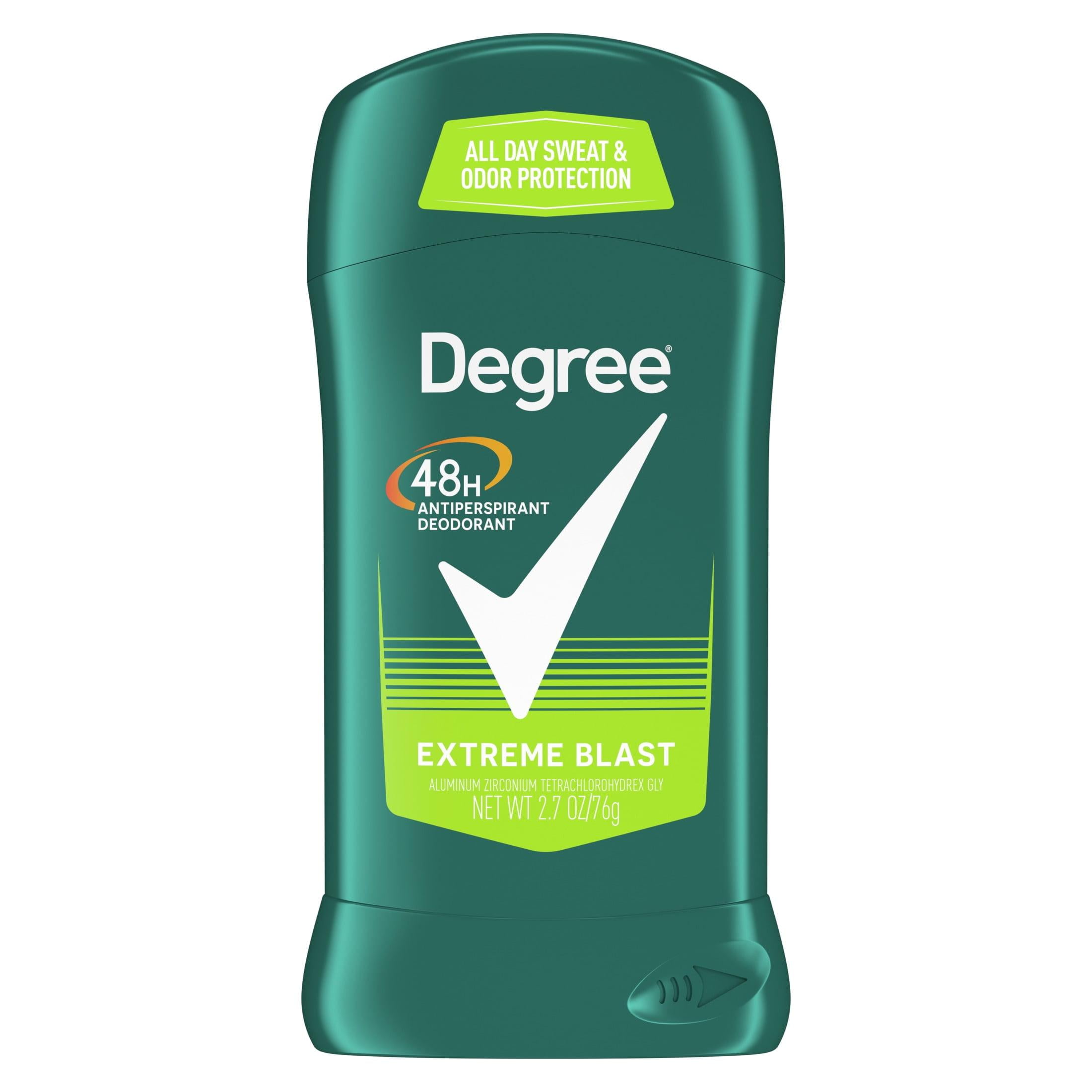 Degree Long Lasting Men's Antiperspirant Deodorant Stick, Mint, 2.7 oz