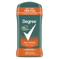 thumbnail image 1 of Degree Long Lasting Men's Antiperspirant Deodorant Stick Twin Pack, Wildwoods, 2.7 oz, 1 of 12