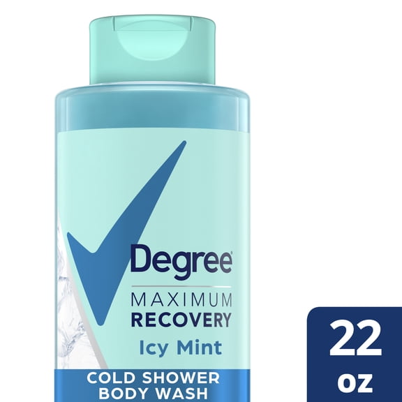 Degree Maximum Recovery Post-Workout Liquid Body Wash Icy Mint, 22 oz