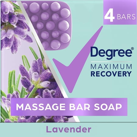 Degree Maximum Recovery Relaxing Reset Message Bar Soap, 3.75 oz Count 4
