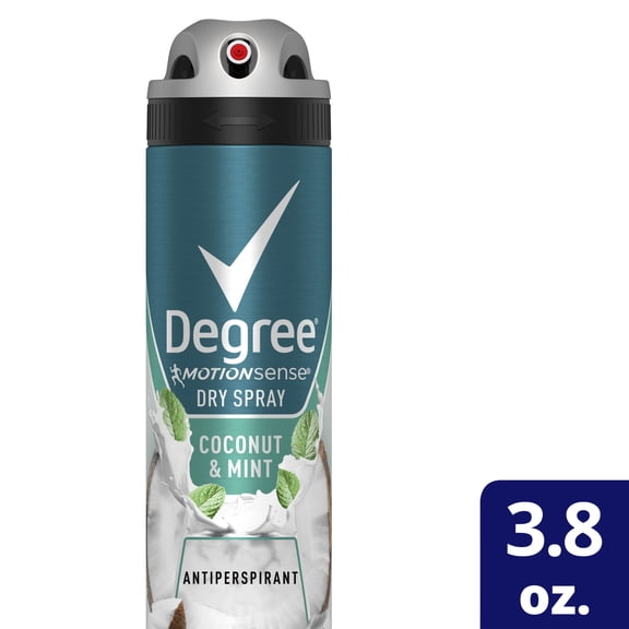 Degree Men Advanced 72H Antiperspirant Deodorant Dry Spray Coconut & Mint, 3.8 oz