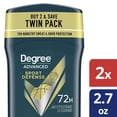 thumbnail image 1 of Degree Men Advanced Protection Sport Defense Antiperspirant Deodorant Invisible Solid, 2.7 oz, 2-Pack, 1 of 10