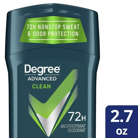 Degree Men Advanced Protection Antiperspirant Deodorant 72-Hour Sweat and Odor Protection Clean Antiperspirant For Men With MotionSense Technology 2.7 oz