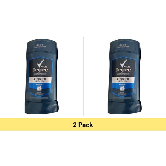 Degree Men Advanced Protection Antiperspirant Deodorant 72-Hour Sweat Odor Protection MotionSense Technology 2.7 oz - 2 Pack