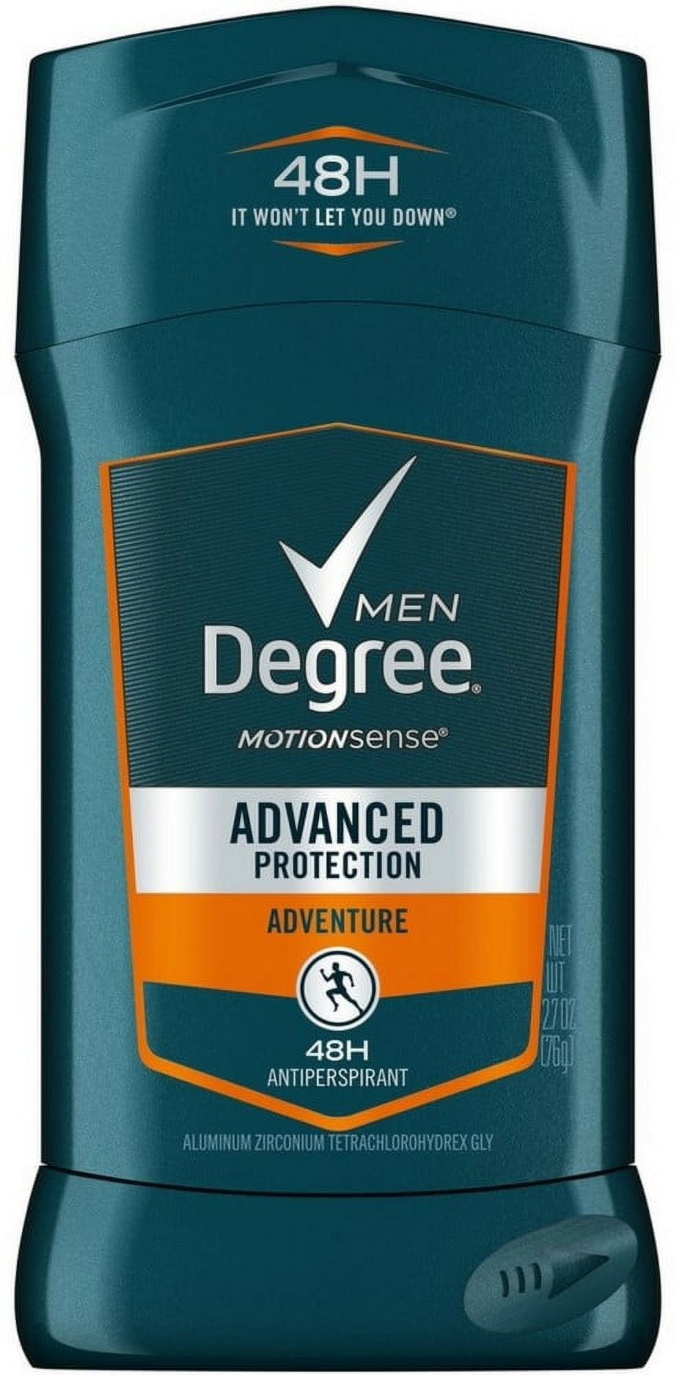 Degree Men Adventure Advanced Protection Antiperspirant Deodorant Stick, 2.7 oz (Pack of 3)
