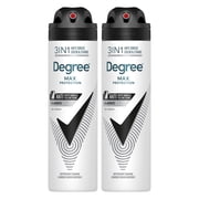 Degree Men Antiperspirant Deodorant Dry Spray 72-Hour Sweat & Odor Protection Black+White Antiperspirant For Men With MotionSense Technology, 3.8 oz Twin Pack