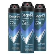 Degree Men Antiperspirant Deodorant Dry Spray for Men Cool Rush, 3.8 oz 3 Count