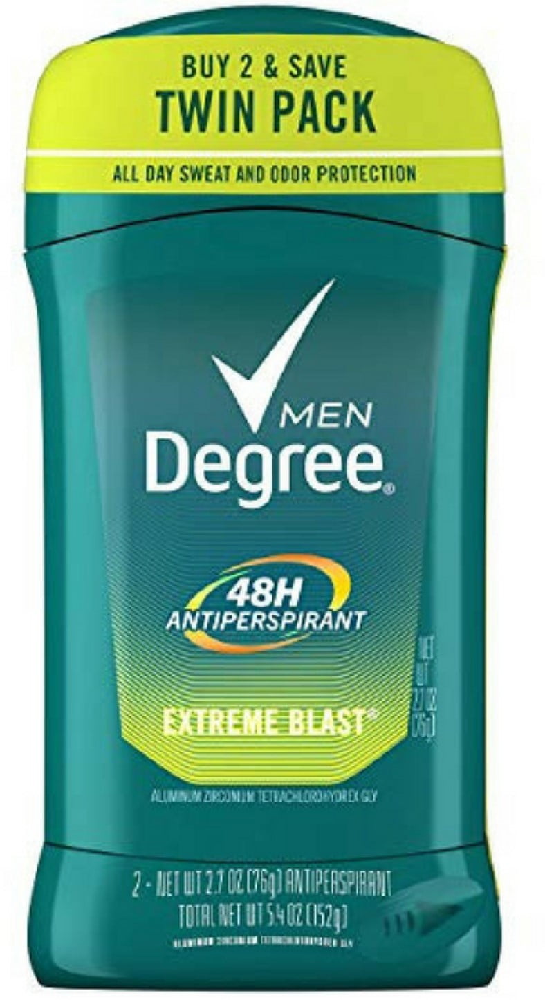 Degree Men Antiperspirant Deodorant, Extreme Blast Twin Pack 2.7 oz