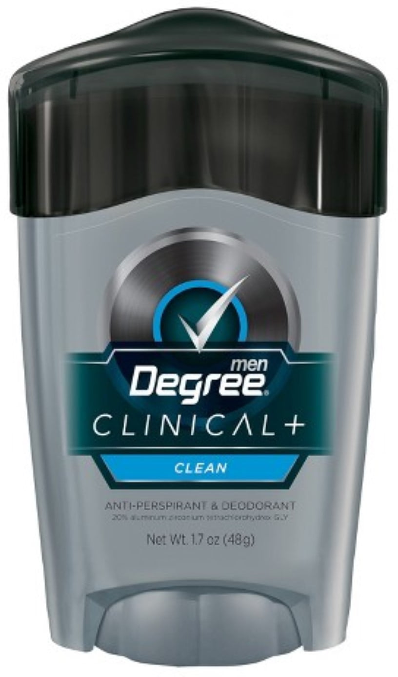 Degree Men Clinical + Anti-Perspirant & Deodorant, Clean 1.70 oz (Pack of 3)