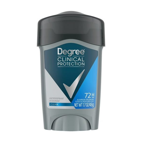 Degree Men Clinical Antiperspirant, Clean 1.7 oz (Pack of 48)