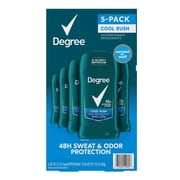Degree Men Dry Anti-Perspirant Cool Rush 2.7 Ounce 5 Pack