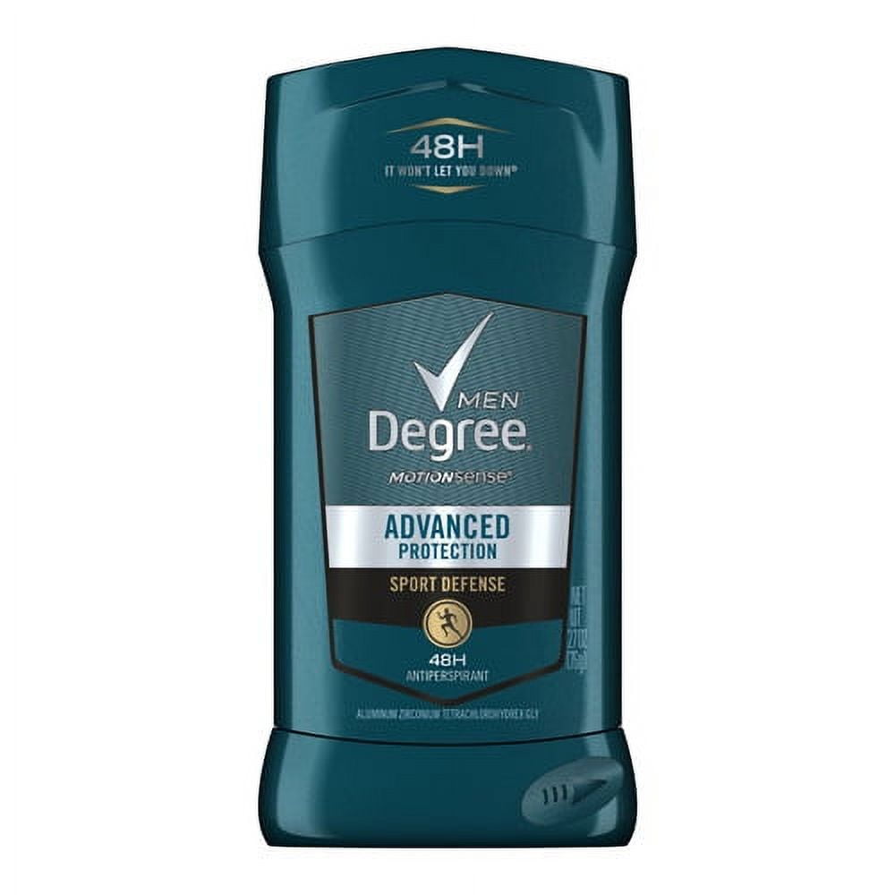 Degree Men Motion Sense Advanced Protection Antiperspirant and Deodorant, Sport Defense, 2.7 oz, 6 Pack