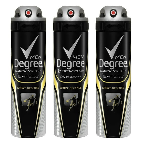 Degree Men MotionSense Antiperspirant Deodorant Dry Spray Sport Defense 3.8 oz, 3 count