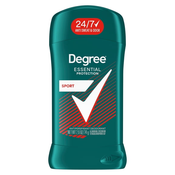 Degree Men Original Protection Antiperspirant Deodorant 48-Hour Sweat and Odor Protection Sport Antiperspirant for Men, 2.6 oz