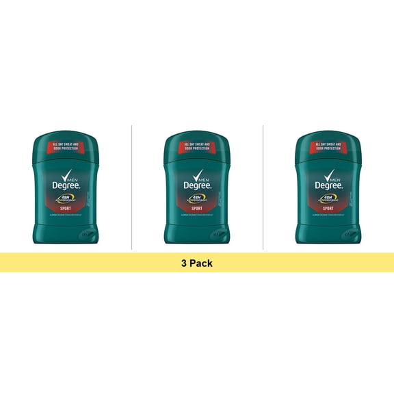 Degree Men Sport Anti Perspirant and Deodorant, 1.7 Oz - 3 Pack