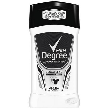 Degree Men Ultra Clear Black + White Antiperspirant and Deodorant (Pack of 6)
