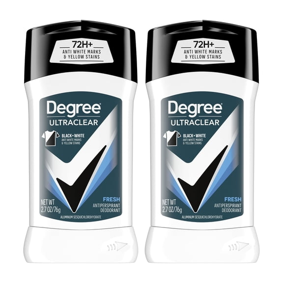 Degree Men UltraClear 72H Men's Antiperspirant Deodorant Stick, 2.7 oz Twin Pack ( 2 Pack )