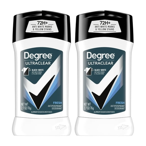 Degree Men UltraClear 72H Men's Antiperspirant Deodorant Stick, 2.7 oz Twin Pack ( 3 Pack )