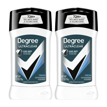 Degree Men UltraClear 72H Men's Antiperspirant Deodorant Stick, 2.7 oz Twin Pack