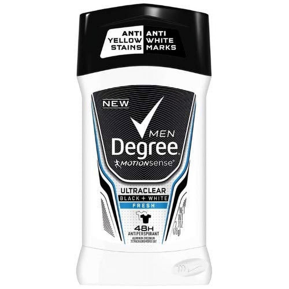 Degree Men UltraClear Antiperspirant Deodorant Black+White, Fresh 1.6