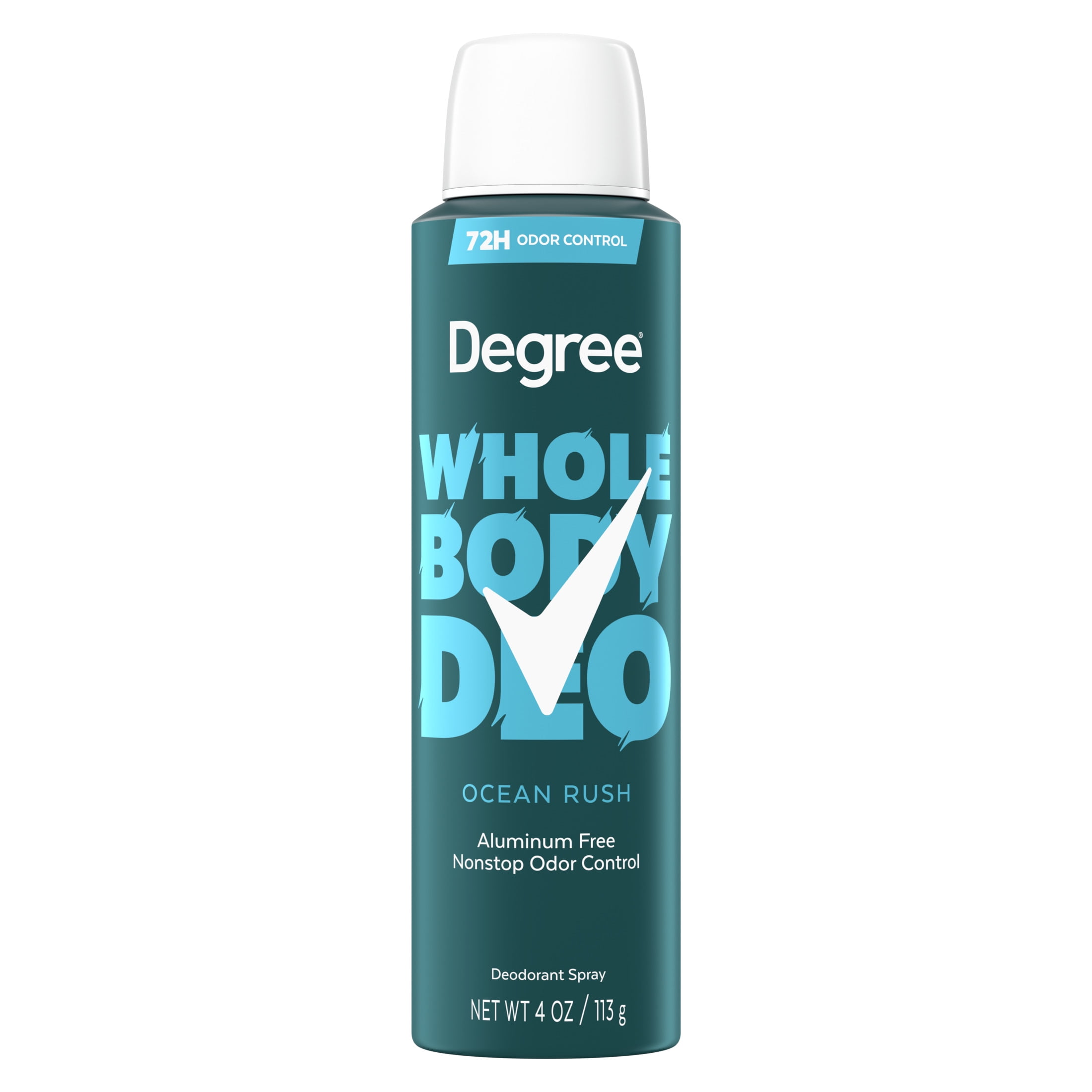 Degree Whole Body Deodorant Spray for Men Ocean Rush Scent 4 oz ...