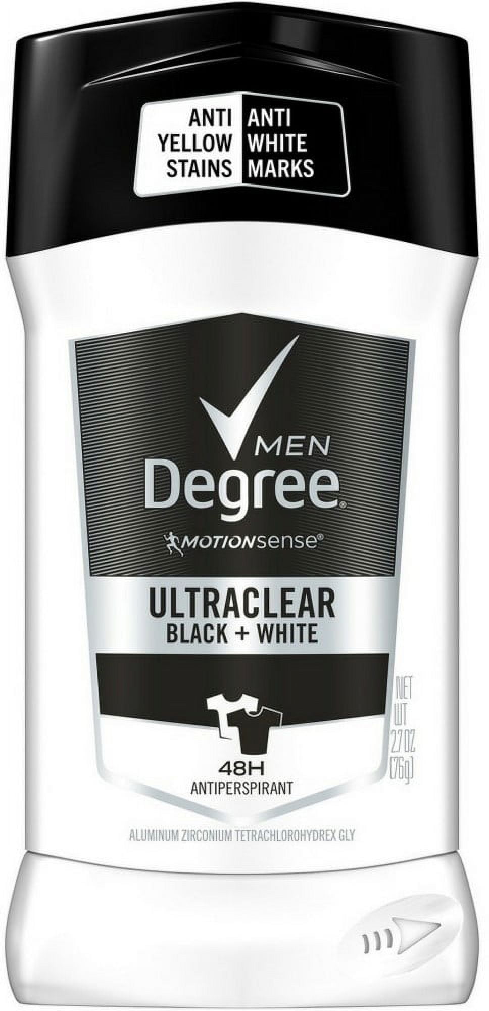 Degree Men's Antiperspirant Deodorant Ultra Clear Black & White, 2.7 oz - 6 Pack