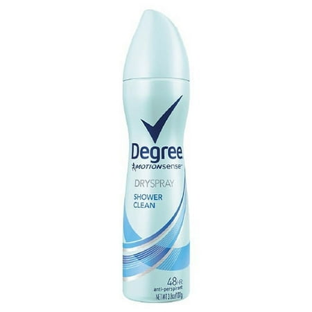 Degree Motionsense Anti-Perspirant Dry Spray, Shower Clean, Women - 3.8 oz, 3 Pack