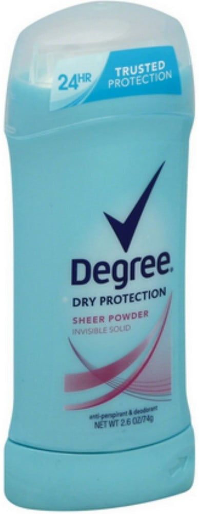 Degree Sheer Powder Antiperspirant Deodorant Stick, 2.6 oz (Pack of 4)