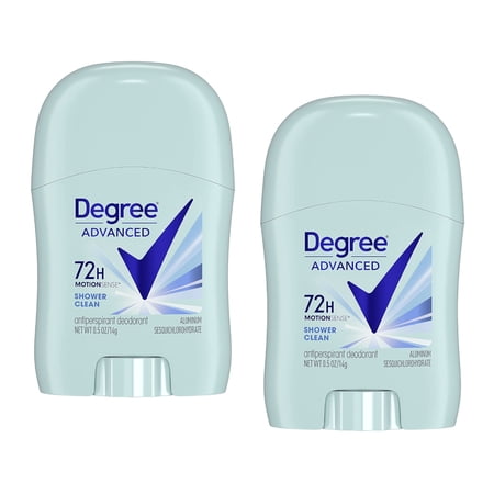 Degree Shower Clean Dry Protection Antiperspirant Deodorant Stick, 0.5 oz (Pack of 2)