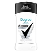 Degree Men 3 in 1 Max Protection Antiperspirant Deodorant Anti sweat, odor and stains Classic 72-Hour Sweat and Odor Protection, 2.6 oz