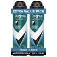 thumbnail interactive-video image 1 of Degree Ultra Clear Long Lasting Men's Antiperspirant Deodorant Dry Spray Twin Pack, Fresh, 3.8 oz, 1 of 13