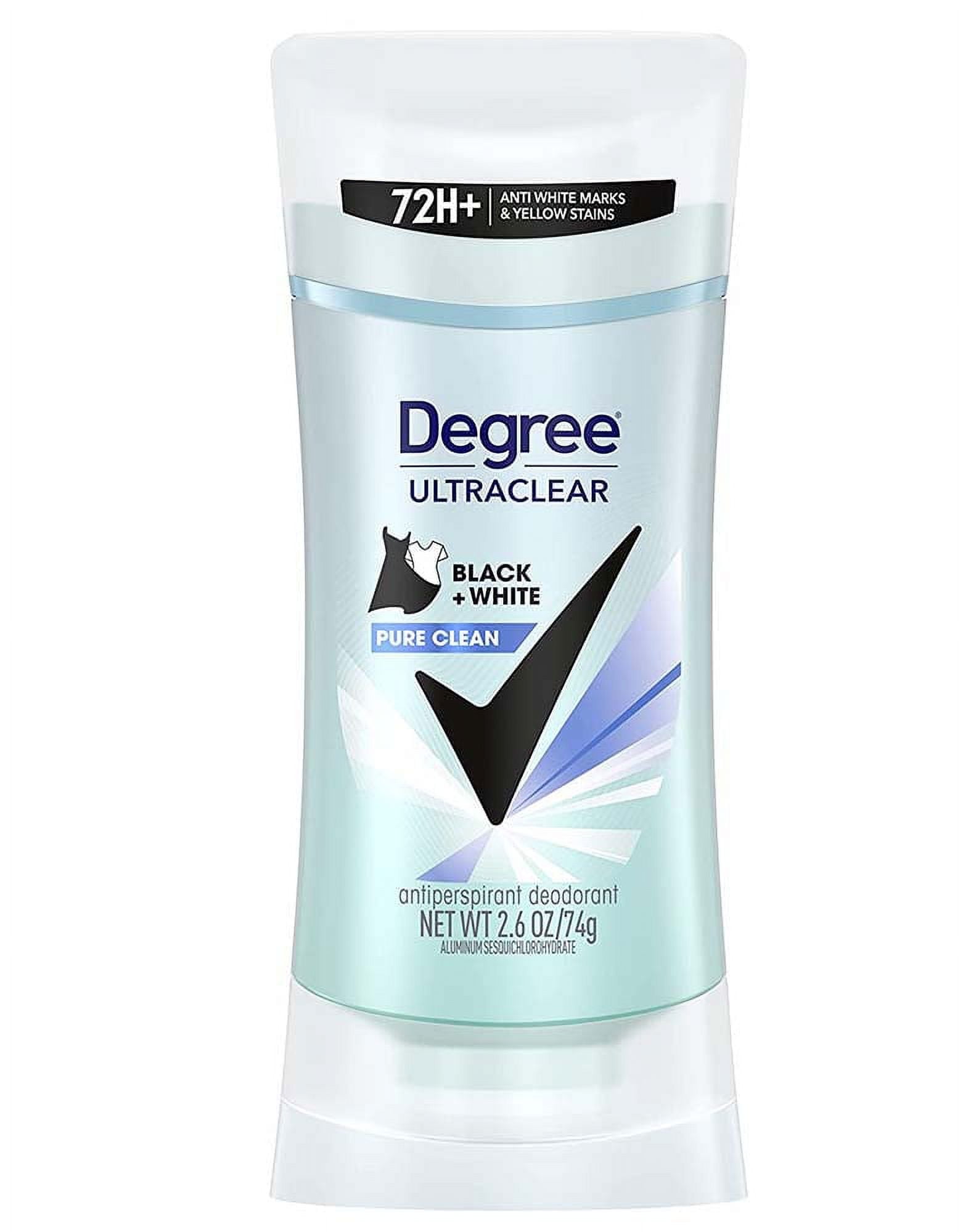 Degree Ultraclear BlackWhite Pure Clean Antiperspirant Deodorant 2.6 oz