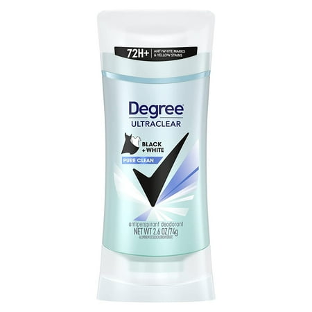 Degree Ultraclear Black+White Pure Clean Antiperspirant Deodorant 2.6 oz