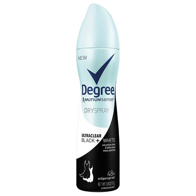 Degree UltraClear Antiperspirant Deodorant Dry Spray Black+White 3.8 oz