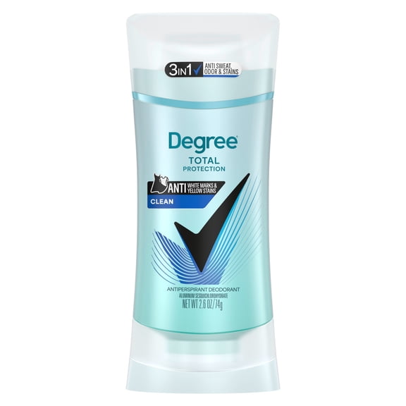 Degree Antiperspirant for Women Protects from Deodorant Stains Pure Clean Deodorant for Women,2.6 oz