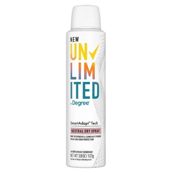 Degree Unlimited 96-hour Antiperspirant & Deodorant Dry Spray - Neutral