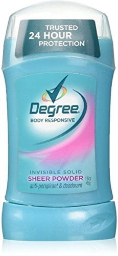 Degree Woman Invisible Solid Body Responsive Sheer Powder Anti-Perspirant & Deodorant, 1.6 oz - Case of 12